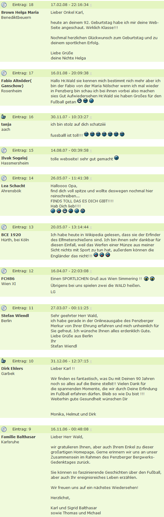 Karl Wald Gästebuch S2